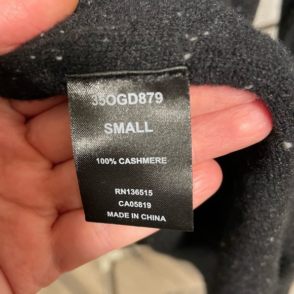 Long 100% cashmere belted cardigan - Picture 3 of 5